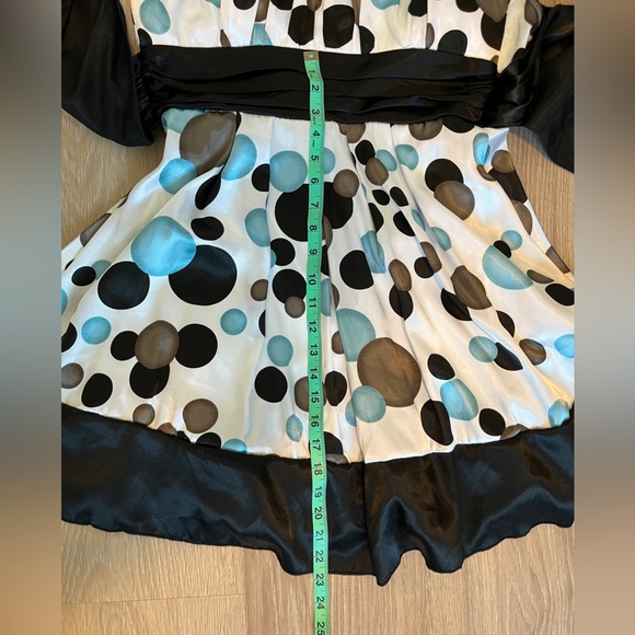 Trixxi Satin Polka Dot Dress - Picture 7 of 10